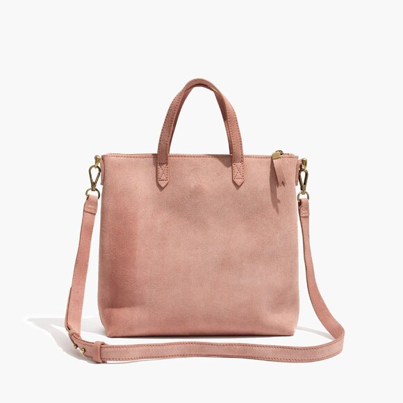Madewell The Suede Transport Crossbody Mini Dusty Clay - Picture 1 of 10